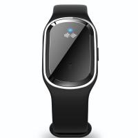 高颜值超声波驱蚊手环女学生成人儿童孕妇情侣款户外防蚊虫手环表 M1黑色[无数显]