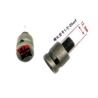 东成冲击钻电动扳手夹头方柄 圆柄连接杆电锤转换手电钻夹头配件 电扳手转接杆 1/2-20