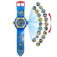 奥特曼投影手表公主蜘蛛侠宝宝小学生电子表卡通男女孩子儿童玩具 汪汪队投影手表[24图]
