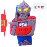 防水新款小猫啪啪表 奥特曼拍拍圈 男孩女孩卡通儿童玩具手表 奥特曼天兰