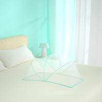 婴儿床蚊帐儿童宝宝蚊帐罩新生儿防蚊罩小孩蒙古包无底可折叠通用 特惠清仓款 绿色 小:98*50*55(0-1.5岁)