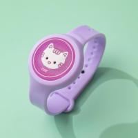 驱蚊子的东西驱蚊扣可替换驱蚊手环手表儿童宝宝婴儿防蚊子手链贴 1个装闪光款-K猫