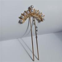 古风仿珍珠发钗汉服双直排簪配饰日常百搭发饰旗袍新娘造型头饰仙 双直排钗 单支