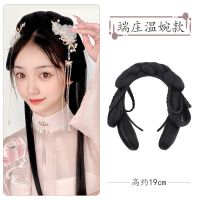古风汉服假发女懒人一体式发箍假发古装汉服假发包明制新手半头套 经典温婉-发箍款