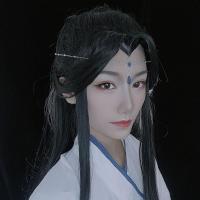 古风琉璃饰品簪子师昧额饰眉心链楚晚宁额饰拍照COS道具头饰汉服 1莲花