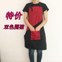 美发店围腰小工服工作服烫染围裙理发师助理剪发专用不沾发时尚潮 单面围裙