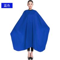 送梳子海绵专业理发围布理发店专用美发围布披肩围裙儿童成人围布 蓝色送海绵梳子 专业约140*120尺寸