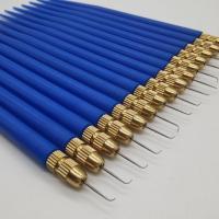 塑料钩杆蓝勾杆手织假发手工制作DIY织网自己在家钩假发 塑料蓝钩杆 (不含针头)