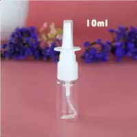 5只10 20 30ml聚酯透明直喷瓶鼻子喷瓶喷雾瓶喷壶便携塑料瓶 10ml透明直喷瓶 1个