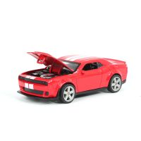新款碰撞野马合金小汽车模型仿真成人摆件儿童玩具车男孩生日礼物 野马碰撞车 红色