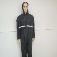 [特价款]雨衣摩托车电动车雨衣雨披双帽沿套装成人分体雨衣套装 (特价)连帽套装 XXL