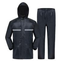 雨衣雨裤防暴雨全身套装成人男女士干活工地分体劳保加厚批发雨衣 L 豪华版长款(连体长衣)