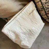 美摘泡泡玫瑰提花化妆包气质化妆品收纳整理袋旅行出差大容量便携 泡泡白色