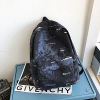 书包男2021新款潮流韩版大容量初高中女学生书包ins情侣双肩背包 黑色+普通面料 单包+关注店铺送小礼品+不带挂件