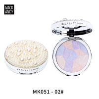 玛可安迪幻钻石狮子高光彩鎏晶钻石高光粉饼狮子浮雕珠光提亮修容 051-2自然装(送刷子)