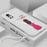 华为nova8手机壳nova8pro直边液态硅胶nova8se镜头全包novo防摔na nova8-魔方侧边打图-象牙白