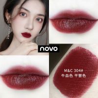 [不掉色.不沾杯] NOVO唇釉不掉色哑光雾面丝绒学生款ins显白 304#牛血色