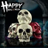 圣节鬼屋密室逃脱整蛊搞怪恐怖惊悚吓人头骨骷髅头道具装扮摆件 儿童迷你头