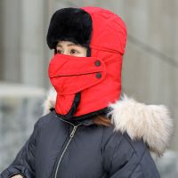 雷锋帽女秋冬季加厚保暖棉帽男东北冬天骑电动车防风护耳防寒帽子 普通款红色 成人通用(加绒加厚 收藏优先发货)