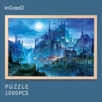 木质成人拼图减压创意生日礼物1000片分区高难度InGooooD美国品牌 城堡夜色 仅拼图-1000片-75*50cm