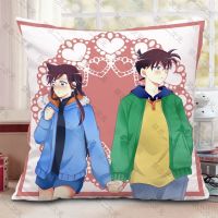 柯南周边抱枕头来图名侦探工藤新一基德灰原哀小兰沙发靠垫 01 韩国缎35*35(教室/车内 迷你)