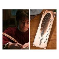 新品哈利波特羽毛笔蘸水钢笔cos服全套格兰芬多魔法袍表演校服周? 同款羽毛笔(单支) 钢笔书写粗细1.00mm