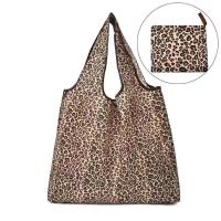 大号超市购物袋手提袋折叠牛津布环保布袋轻防水便捷斜挎买菜包女 豹纹中号40*40 52*40CM