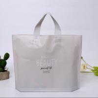 新款磨砂服装店袋子 手提塑料袋 童装袋子 加厚购物袋装衣服袋子 磨砂英文 小号35*25*8