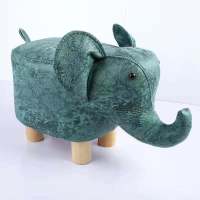 小凳子创意动物凳小板凳儿童卡通换鞋凳实木家用矮凳沙发凳茶几凳 [蓝象]