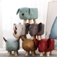 实木动物大象凳子客厅可爱换鞋凳家用矮凳穿鞋小凳子创意儿童板凳 卡通凳子 随机发一件