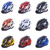 电动车一体骑行头盔男外卖代驾跑腿闪尾灯自行车轻便透气安全帽子 002小霞疵品-功能好颜色随机不可选 [无LED尾灯-均码