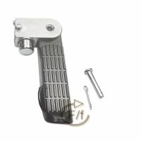 适用电动摩瓶车祖玛小乌龟王通用搁脚踏板蹬踩脚爱玛雅迪台铃 龟车脚蹬左边/铝黑