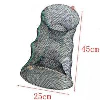 甲鱼笼乌龟笼虾笼花篮捕鱼笼螃蟹笼鳖笼渔网弹簧笼黑鱼笼捕鱼神器 优质款25*45+送礼包