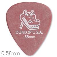 Dunlop邓禄普Gator鳄鱼头民谣电木吉他拨片防滑磨砂材质拨片弹片 一片装 417R-0.58mm