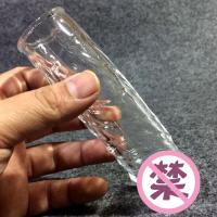 男用透明水晶狼牙套加厚光滑阴茎套龟头套粗长激情用具成人性用品 小号-透明[空心头部]