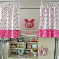 大学生寝室宿舍上下铺半遮光公主透气防尘顶蚊帐窗帘床围床幔床帘 缀碟 2片(2*1.2米高)