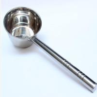 特厚不锈钢水勺加长柄水瓢商用打汤勺厨房水舀水壳大号粥勺子全钢 特价打钉款12口径30手柄