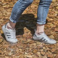 防雨鞋套防水防滑加厚鞋套可洗下雨天防水鞋套女儿童雨鞋套男脚套 低筒儿童款[回收料] S码[合适30-33鞋码]