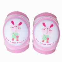 儿童护膝夏天防摔学步夏季薄款透气男女宝小孩幼儿婴儿爬行膝盖套 粉兔小妹 适合0-6岁腿围20-30厘米