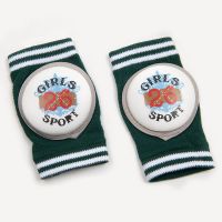 儿童护膝2夏天女宝宝爬行护腿防磕碰婴儿膝盖加厚护垫1小孩护肘男 绿色26 一双装 均码0-3岁