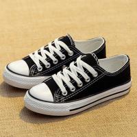 女童帆布鞋2021年春秋新款手绘卡通韩版女童布鞋中大童高帮板鞋子 基本f1 内长19.0cm 童30码