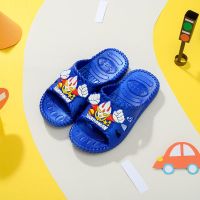 儿童拖鞋男夏男童女童室内家用防滑软底小中童可爱凉拖鞋 蓝色(超人)联系客服备注 21码(内长13.5c