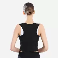 [男女同款]背揹佳防驼背矫正带背部矫正器纠正儿童驼背学生成人 (全黑) 30-45(斤)