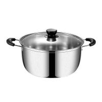 不锈钢加厚款蒸锅汤锅不粘锅小炖锅煲汤锅家用16/18/20/22/24/26 16cm蒸煮两用-不带蒸片