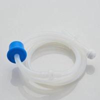 厨房水槽皂液器304不锈钢洗洁精瓶按压瓶加长管延长免加液皂液器 80硅胶管+止回阀+重力球(无泵头)