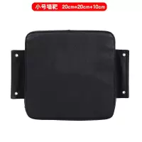 家用沙袋挂墙训练拳散打沙包墙靶打拳靶贴墙把墙壁式拳击室内器材 小号黑色(20*20*10) 送墙钉+粘钩