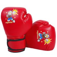 青少年拳击手套跆拳道散打泰拳搏击儿童初学者训练比赛沙袋手套 红色奥特曼(适用3-9岁)