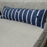 双人枕头1.2米1.5米1.8加长枕头套双人长枕套情侣枕套单个枕芯套 加厚-蓝色音符 1.2米 枕套一只