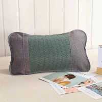 冰丝夏凉枕茶叶枕头夏天护颈凉枕成人儿童保健枕套凉席保护颈椎枕 印尼藤枕套(不含芯)绿色 30*50CM