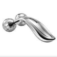 双球滚轮按摩器家用美颜提拉面部美容仪V脸MINI按摩仪3D瘦身神器 短柄大轮